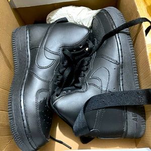 All black Nike uptown’s/ Air Force ones